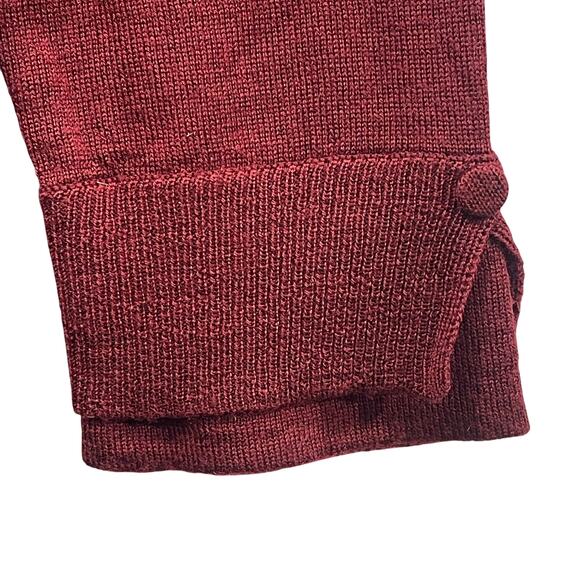 J. Jill Washable Lightweight 100% Merino Wool Double Cuff Sweater Size Medium - Picture 4 of 6